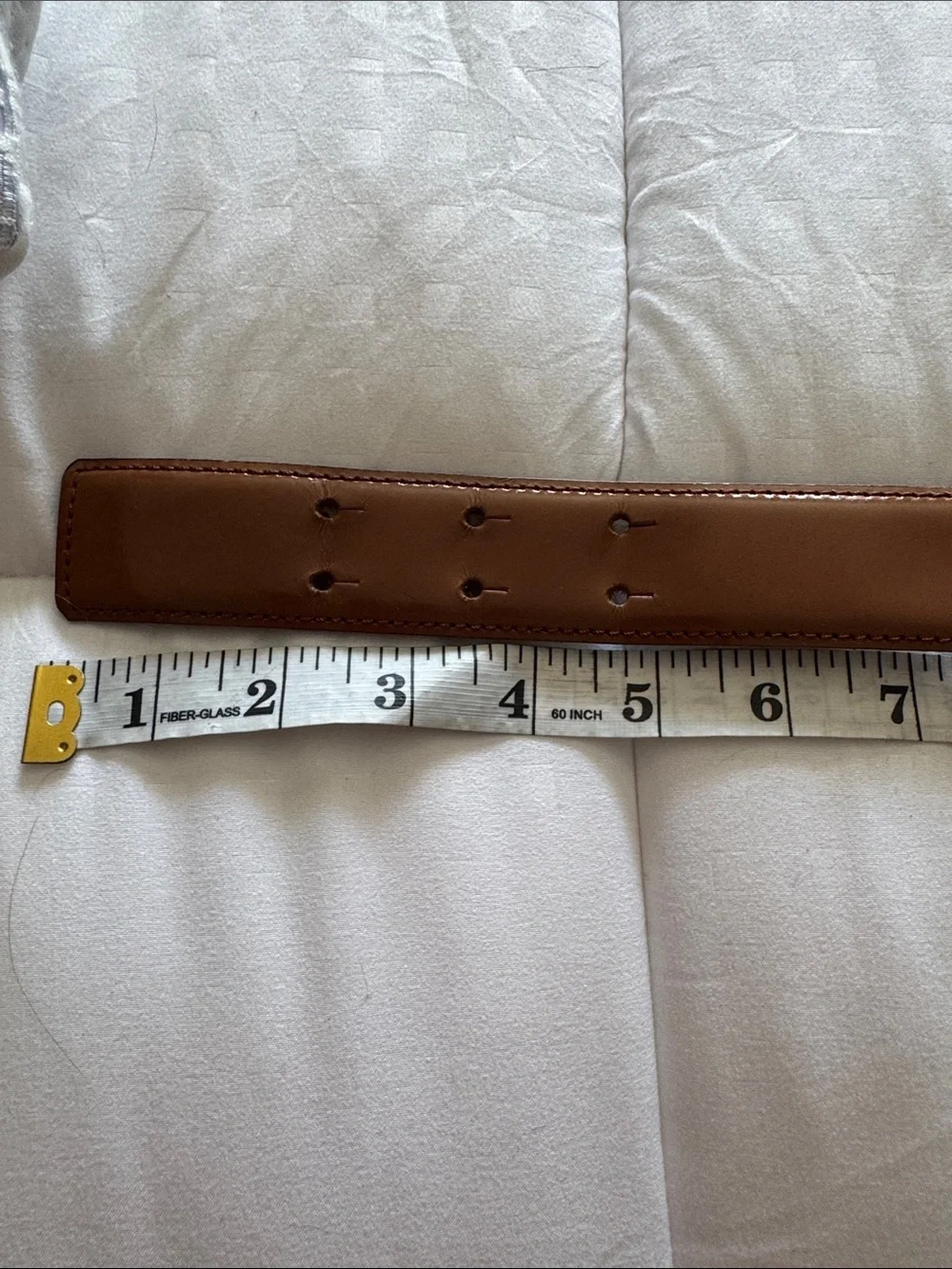 Moschino Brown Leather Logo Belt with Gold Tone Letters